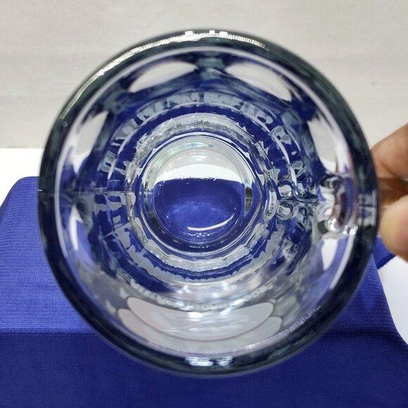 A&W Root Beer Glass Mug All American Food Logo 6" Tall Heavy Clear Glass Vintage - Picture 6 of 8